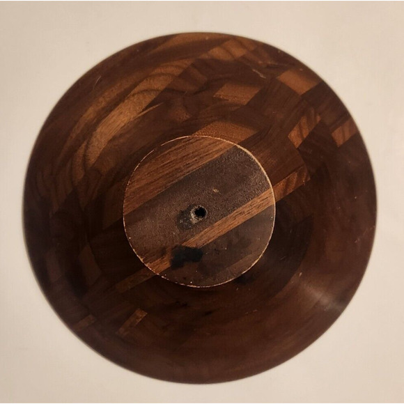 Wooden Bowls for Cereal Soup Fruit Salad Ice Cream & Dessert Vintage Set of 4 - Picture 3 of 10